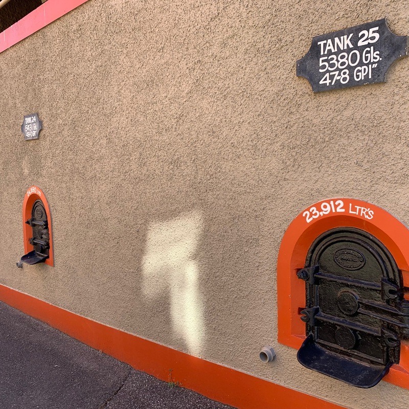Concrete tanks at Penfold winery